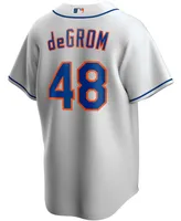 Men's Jacob deGrom Gray New York Mets Road Replica Player Name Jersey