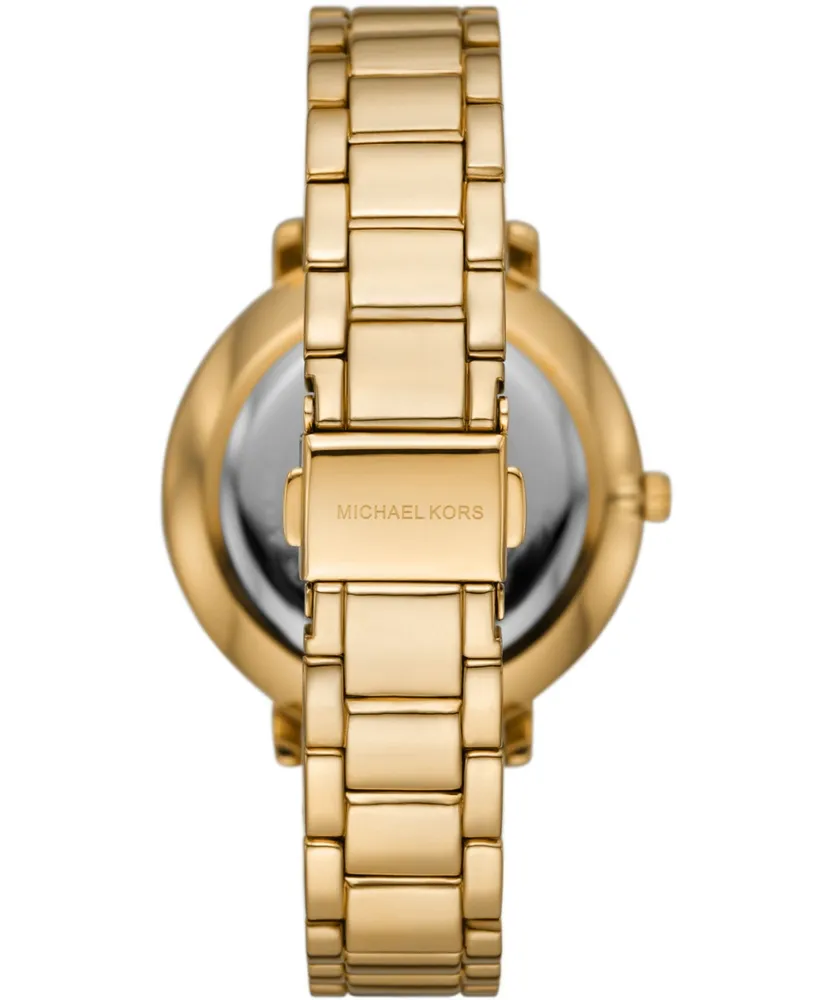Michael Kors Women's Pyper Three-Hand Gold-Tone Stainless Steel Bracelet Watch 38mm - Gold