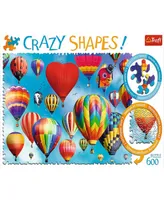 Trefl Crazy Shape Jigsaw Puzzle Colorful Balloons, 600 Pieces