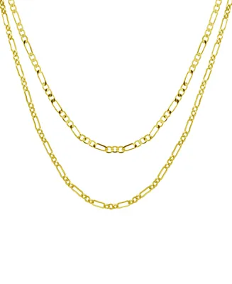and Now This 15.25" 17.5" + 2" extender Silver Plated or Two-Tone Multi-Chain Layered Necklace