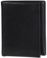 Calvin Klein Men's Soft Milled Trifold Wallet