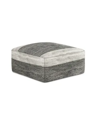 Mathis Square Woven Outdoor and Indoor Pouf
