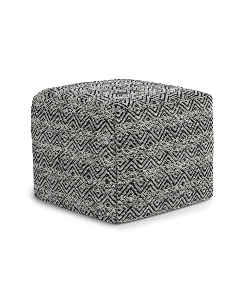 Hendrik Square Woven Outdoor and Indoor Pouf