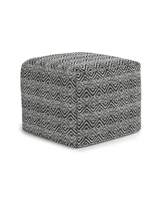 Hendrik Square Woven Outdoor and Indoor Pouf