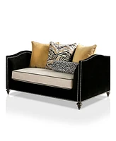 Furniture of America Mariposa Upholstered Loveseat