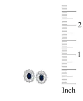 Sapphire Milgrain Earrings