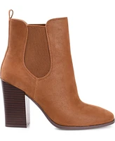 Journee Collection Women's Maxxie Stacked Block Heel Booties