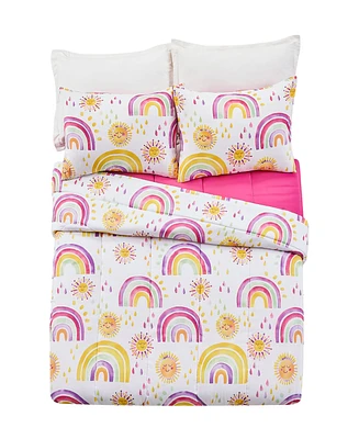 Urban Playground Rainbows and Suns 2 Piece Comforter Set, Twin/Twin Xl