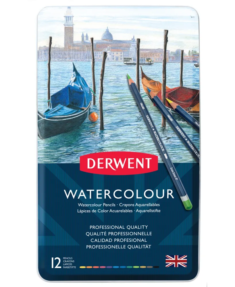 Derwent Watercolor Pencil Set, 12 Pieces