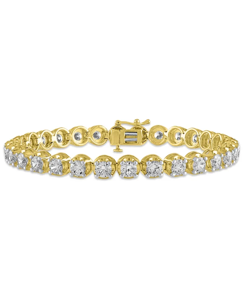 Igi Certified Diamond Tennis Bracelet (10 ct. t.w.) in 14k Yellow Gold