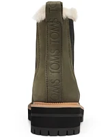 Toms Women's Dakota Cozy Water-Resistant Chelsea Lug Booties