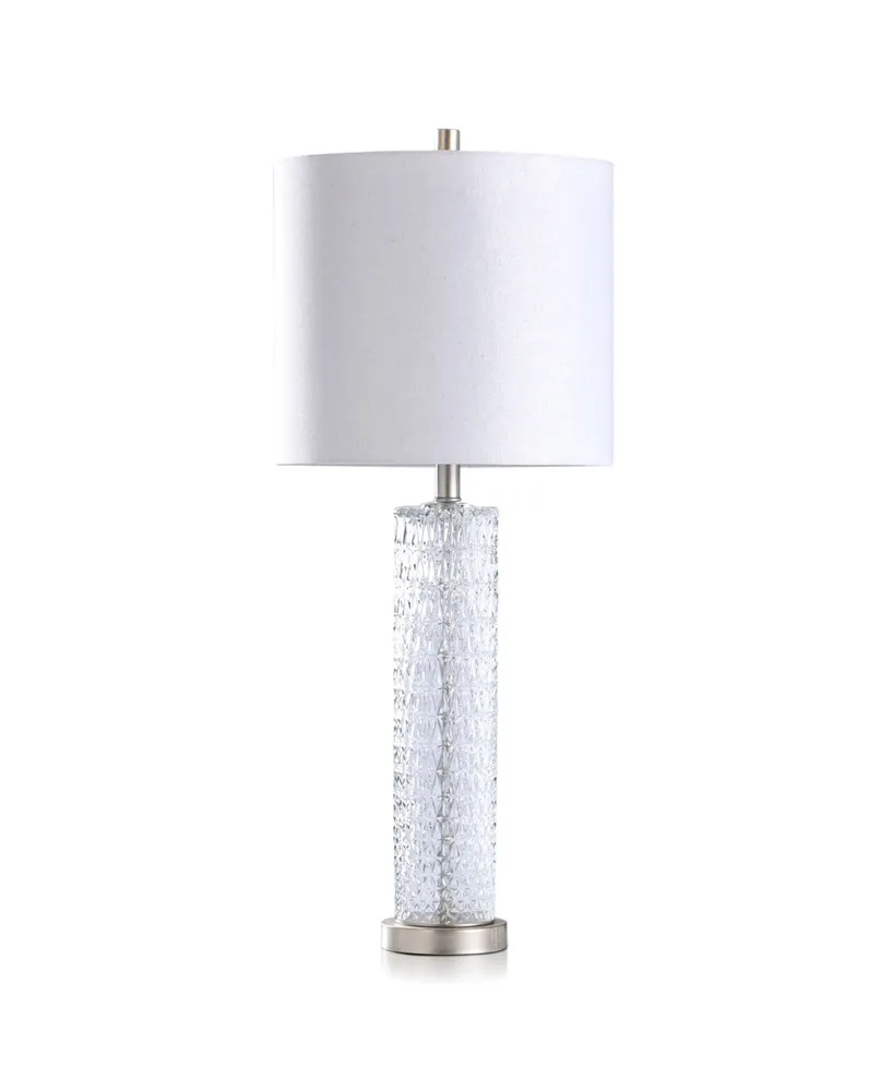 Diamond Textured Glass Table Lamp