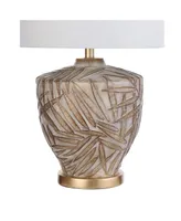 Lalita Palm Leaf Print Table Lamp