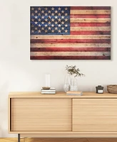 Empire Art Direct 'American Dream 2' Arte De Legno Digital Print on Solid Wood Wall Art - 24" x 36"