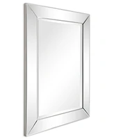Empire Art Direct Solid Wood Frame Covered with Beveled Clear Mirror - 40" x 30"