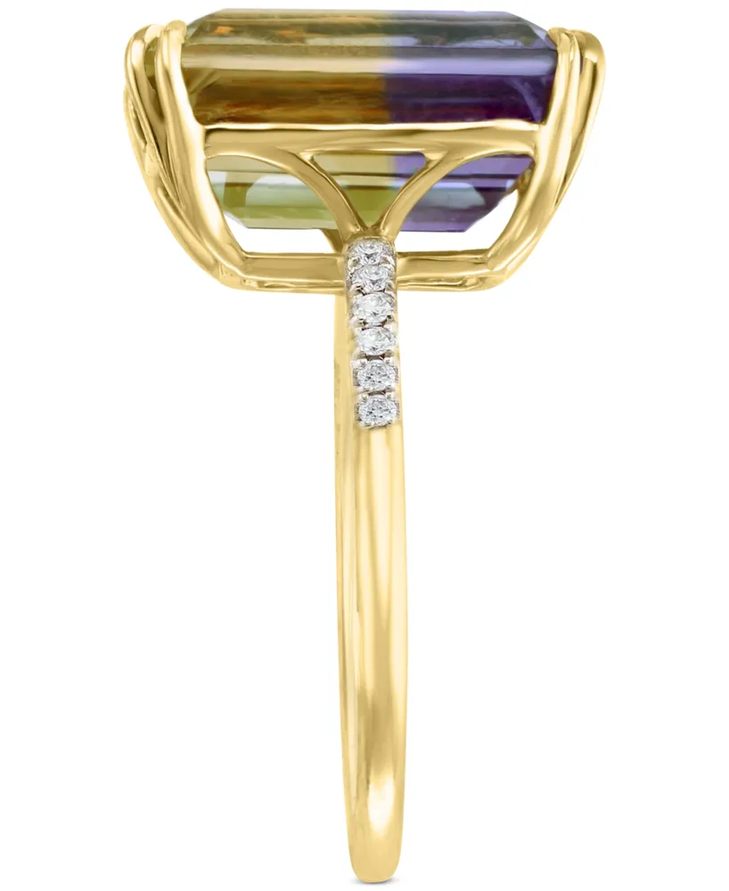 Effy Ametrine (9-5/8 ct. t.w.) & Diamond (1/20 ct. t.w.) Ring in 14k Gold