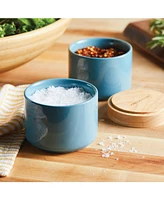 Rachael Ray Ceramic Stacking Spice Box Set with Lid, 2-Piece