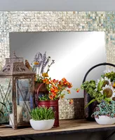 Grey Coastal Mother of Pearl Wall Mirror, 36 x 48