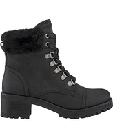 Gc Shoes Women's Joan Lace Up Lug Sole Boots