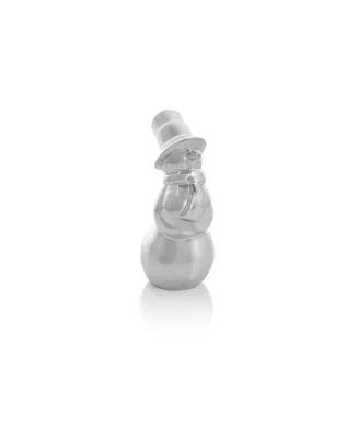 Miniature Snowman Figurine - Silver