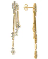 Diamond Cluster Dangle Earrings (1-1/2 ct. t.w.) in 14k Gold