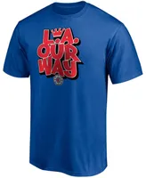 Men's Royal La Clippers Post Up Hometown Collection T-shirt