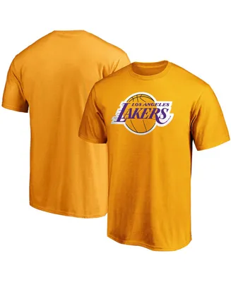 Men's Gold Los Angeles Lakers Primary Team Logo T-shirt