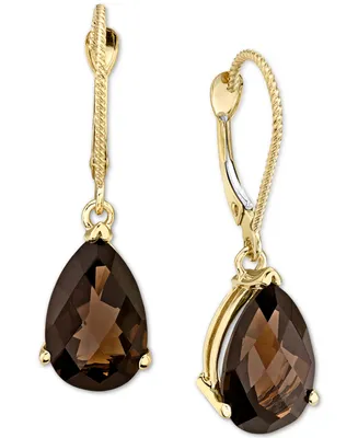 Smoky Quartz Drop Earrings (5-5/8 ct. t.w.) in 14k Gold