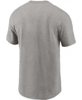 Men's Nike Heathered Gray Atlanta Falcons Primary Logo T-shirt
