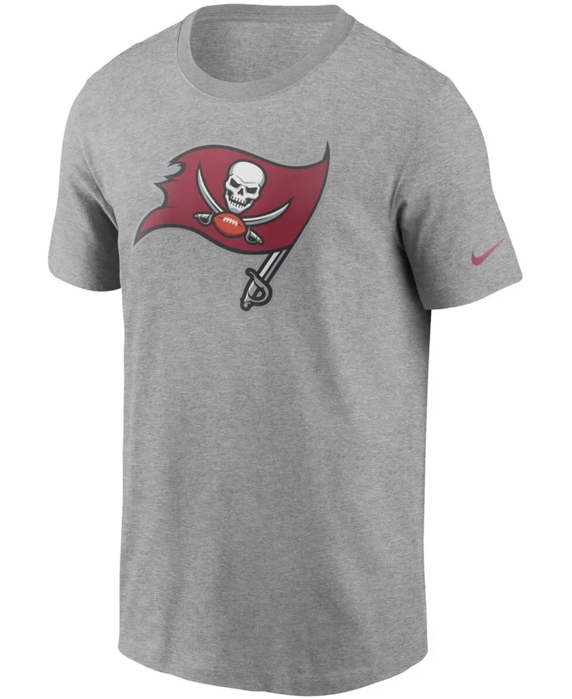 Men's Heathered Gray Tampa Bay Buccaneers Primary Logo T-shirt