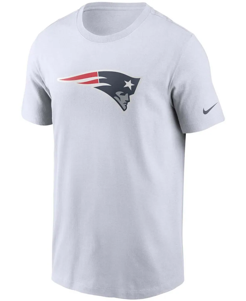 Men's White New England Patriots Primary Logo T-shirt