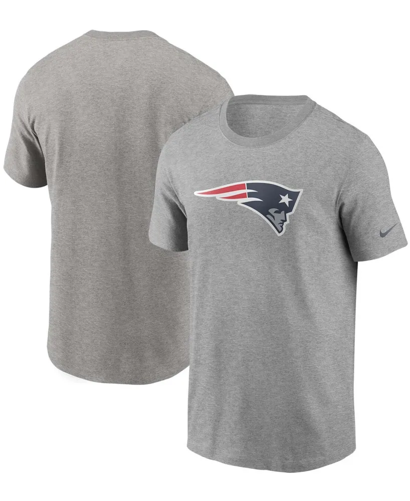 Men's Heathered Gray New England Patriots Primary Logo T-shirt