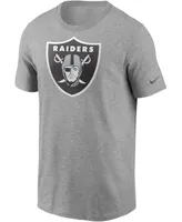 Men's Heathered Gray Las Vegas Raiders Primary Logo T-shirt