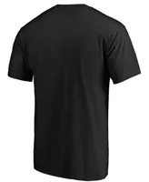 Men's Black New Orleans Saints Big and Tall Team Logo Lockup T-shirt