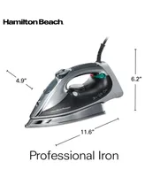 Hamilton Beach Professional Stainless Steel Soleplate Steam Iron