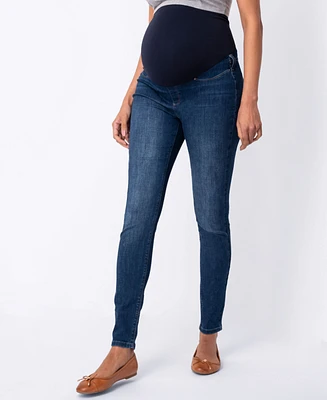 Seraphine Women's Dark Over Bump Super-Skinny Maternity Jeans