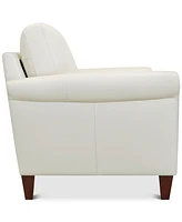 Closeout! Kared 35" Roll Arm Leather Chair, Created for Macy's