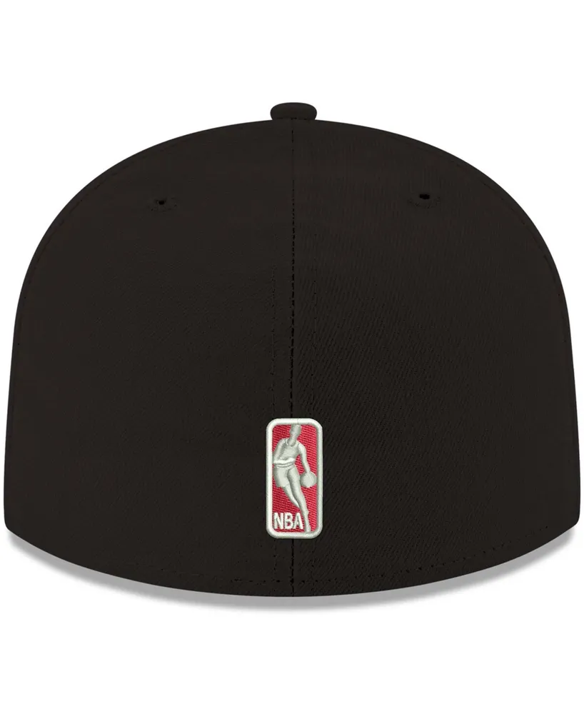 New Era Men's Black Chicago Bulls Official Team Color 59FIFTY Fitted Hat