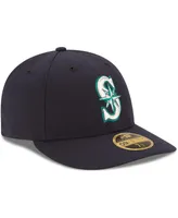 New Era Men's Navy Seattle Mariners Authentic Collection On Field Low Profile Game 59FIFTY Fitted Hat