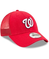 New Era Washington Nationals Trucker 9FORTY Adjustable Snapback Cap