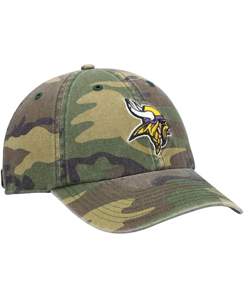 '47 Brand Men's Minnesota Vikings Woodland Clean Up Adjustable Cap