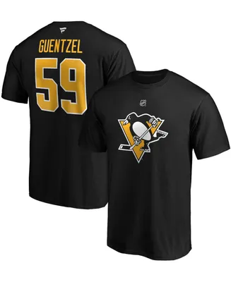 Fanatics Men's Pittsburgh Penguins Team Authentic Stack Name and Number T-Shirt - Jake Guentzel