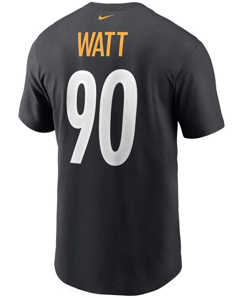 Men's T.j. Watt Black Pittsburgh Steelers Name and Number T-shirt