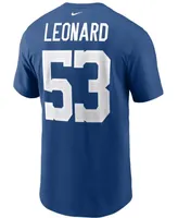 Men's Nike Shaquille Leonard Royal Indianapolis Colts Name and Number T-shirt