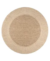 nuLoom Cabana GBCB02B 6' x 6'7" Round Outdoor Area Rug