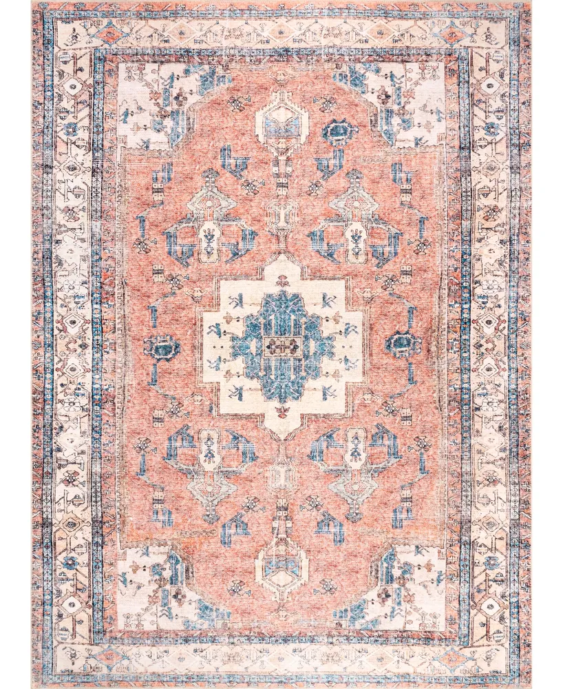 nuLoom Aurora HJAU18A Machine-Washable 5' x 8' Area Rug