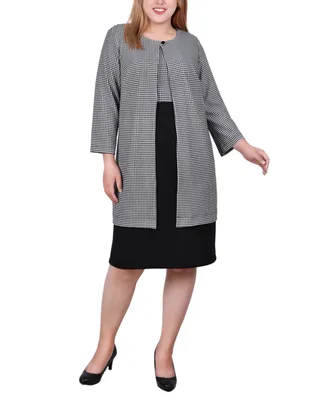 Ny Collection Plus Size 2 Piece Jacket and Dress Set