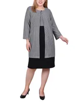 Ny Collection Plus Two Piece Dress Set