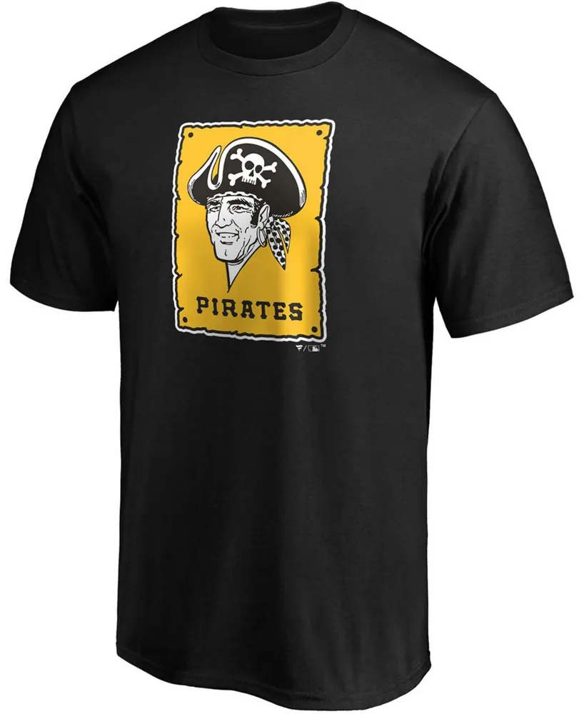 Men's Black Pittsburgh Pirates Cooperstown Collection Forbes Team T-shirt