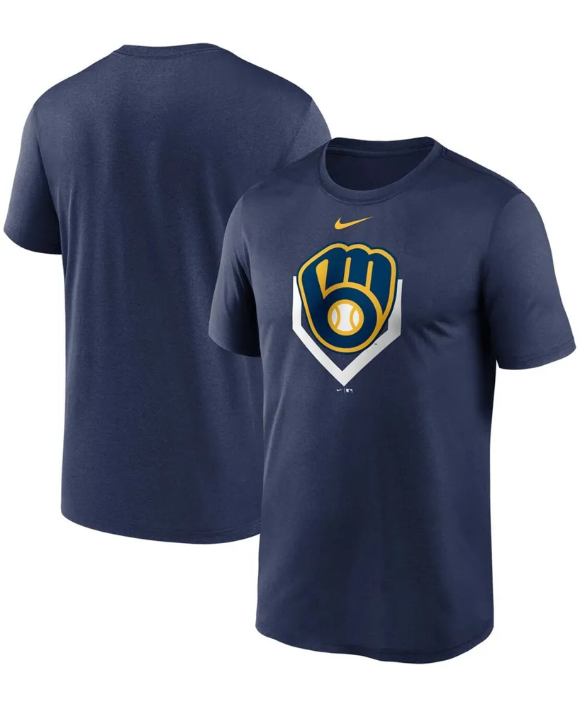 Men's Navy Milwaukee Brewers Icon Legend Performance T-shirt